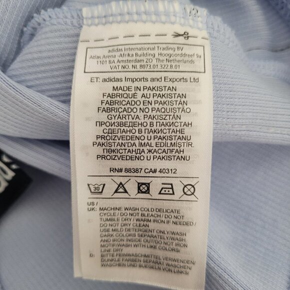 Adidas Originals Reveal Your Voice Ribbed Logo Tape Crop Top - Picture 10 of 10